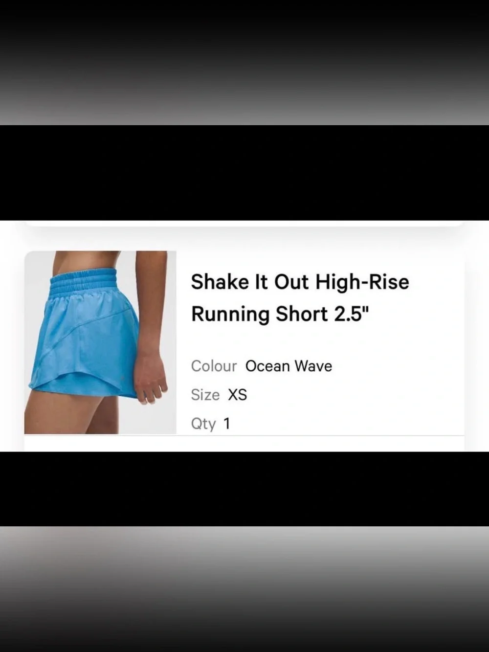 NWT Lululemon shake it out shorts